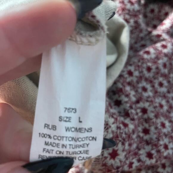 Woolrich pattern long sleeve turtleneck L - Picture 5 of 6